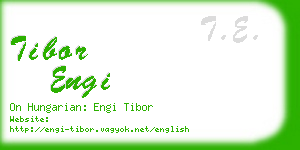 tibor engi business card